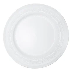 Decostar™ Eyelet Plastic Charger Plate 13" - 24 Pieces - White
