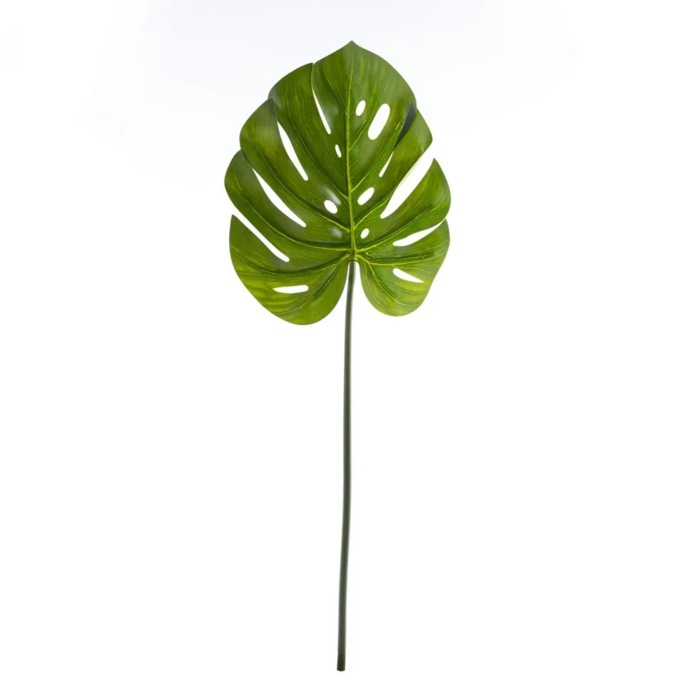 Decostar™ Faux Large Tropical Palm Leaf 35" - Dark Green