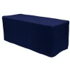Decostar™ Fitted Polyester Rectangular Table Cover 8ft - Navy