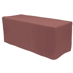 Decostar™ Fitted Polyester Rectangular Table Cover 6ft - Mauve