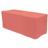 Decostar™ Fitted Polyester Rectangular Table Cover 6ft - Coral