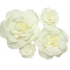 Decostar™ Foam Rose 19" 15" 10" 7½" - 4pc/set - Ivory