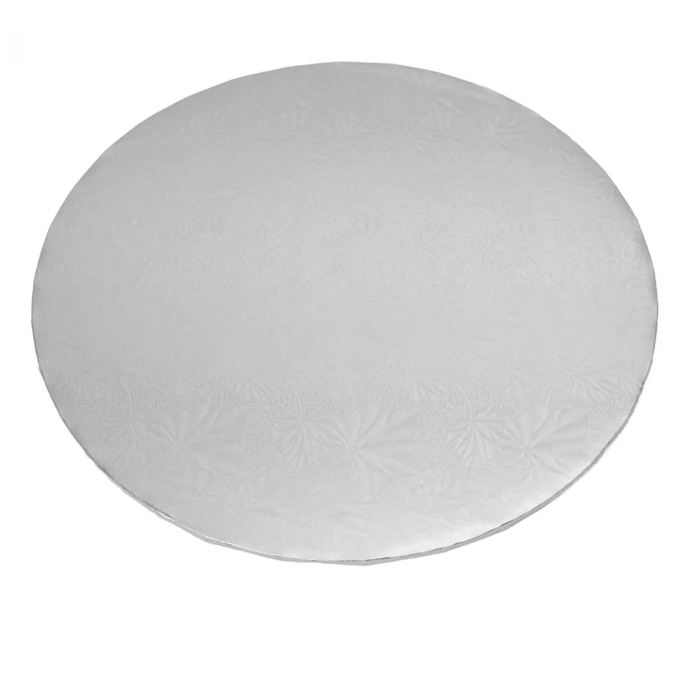 Decostar™ Foil Covered Cake Board 14" 5pc/pack - Silver