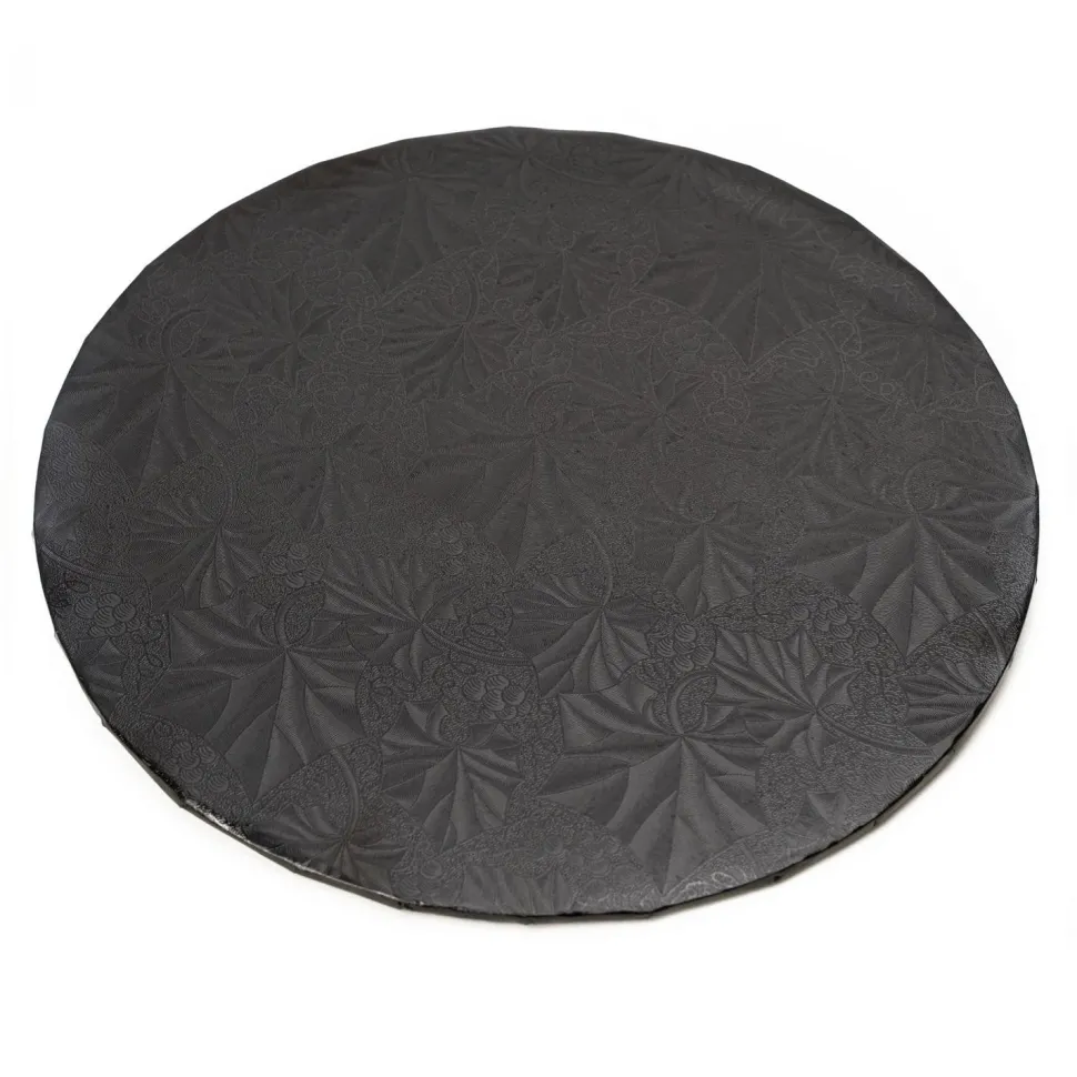 Decostar™ Foil Covered Cake Board 10" 5pc/pack - Black
