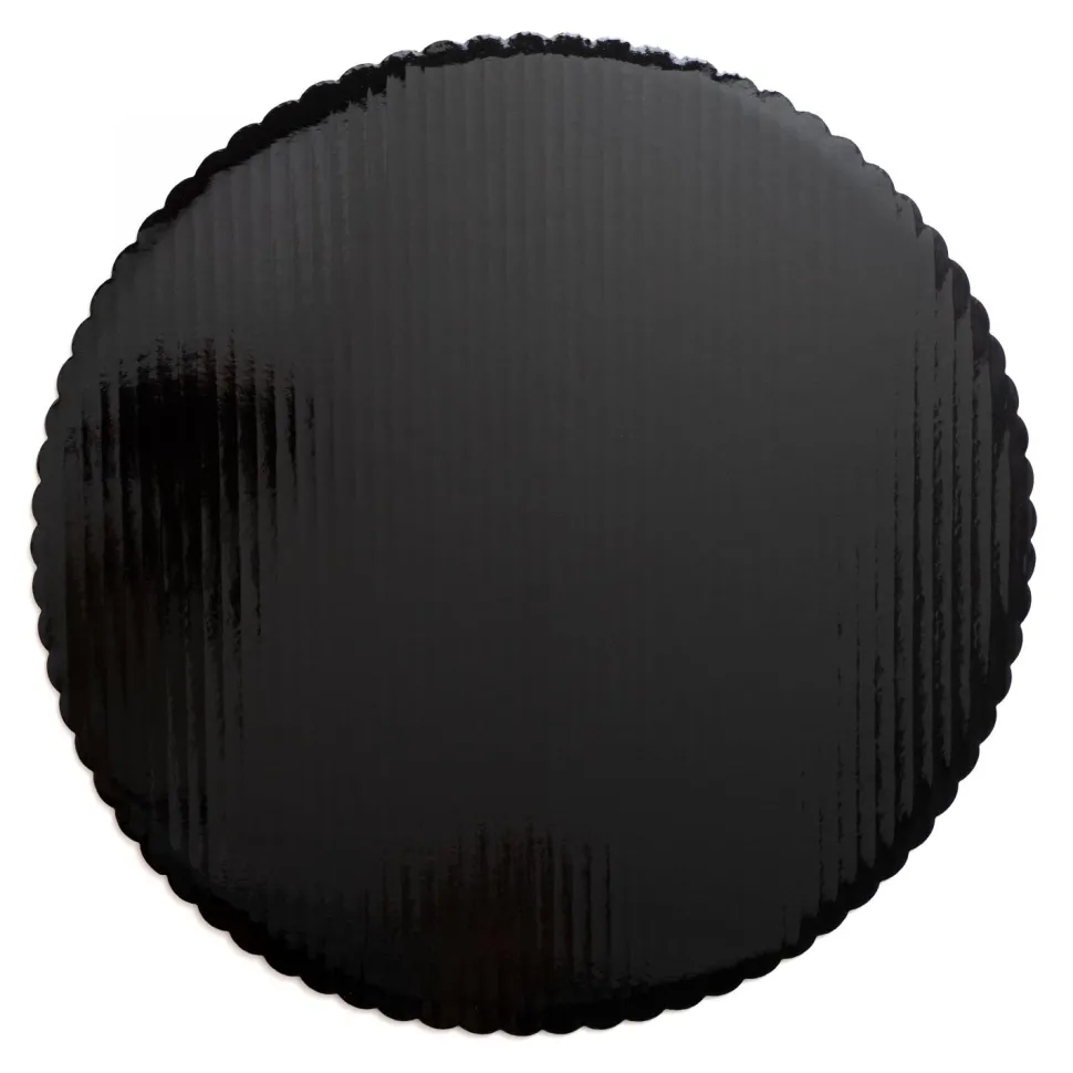 Decostar™ Foil Covered Cake Board 16" 6pc/pack - Black