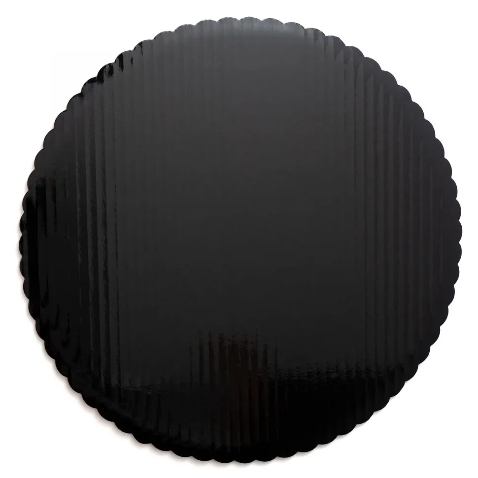 Decostar™ Foil Covered Cake Board 14" 6pc/pack - Black
