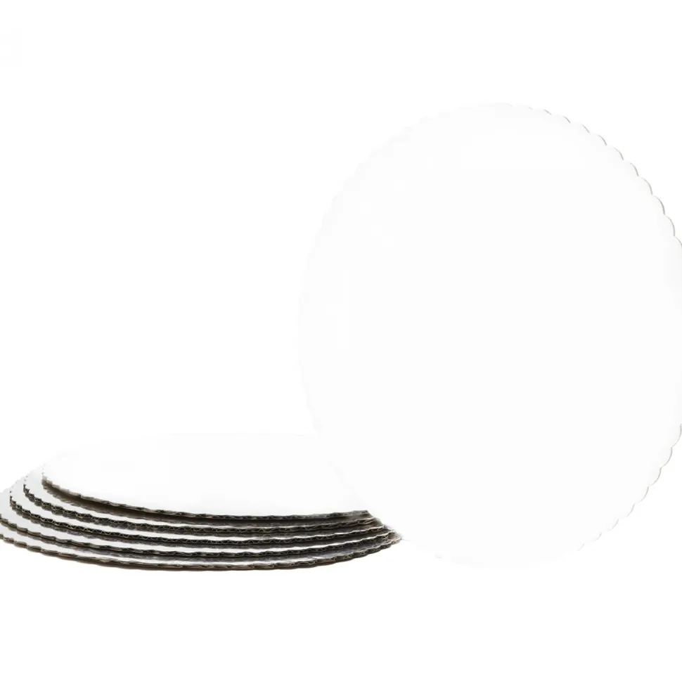 Decostar™ Foil Covered Cake Board 14" 6pc/pack - White
