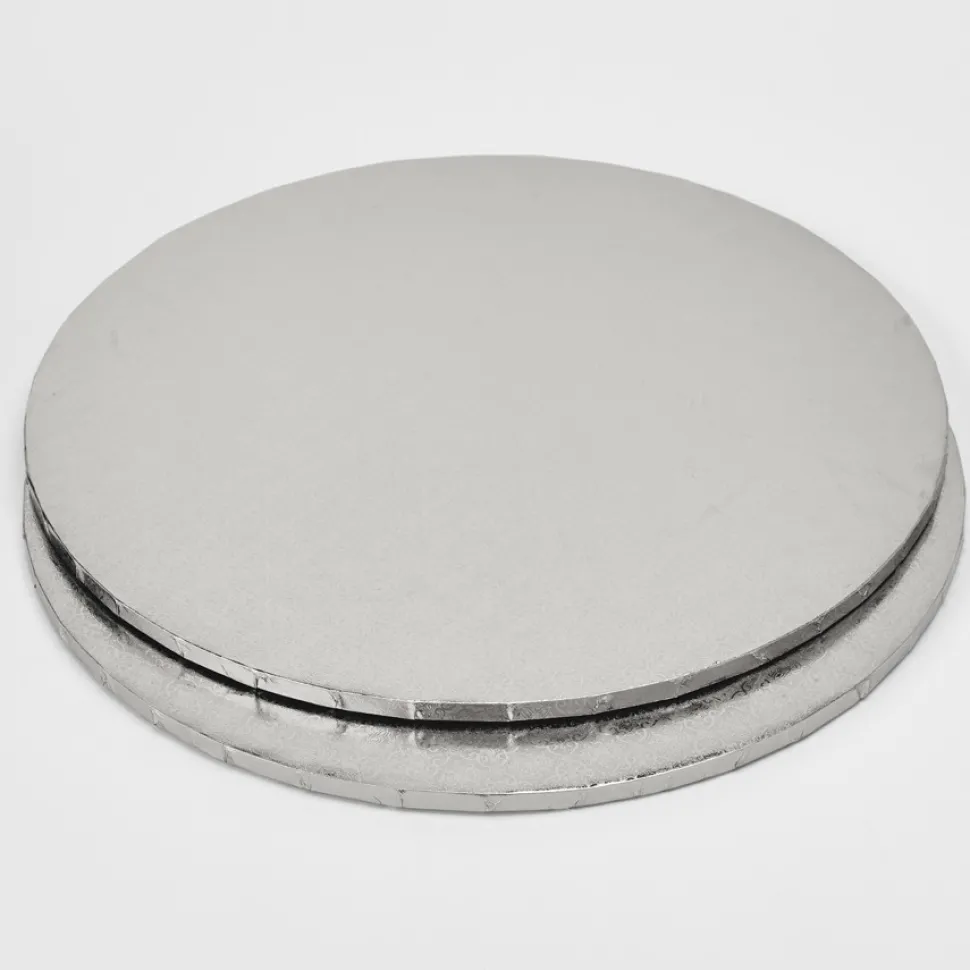 Decostar™ Foil Covered Cake Drum 18" 3pc/pack - Silver