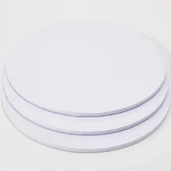 Decostar™ Foil Covered Cake Drum 18" 3pc/pack - White
