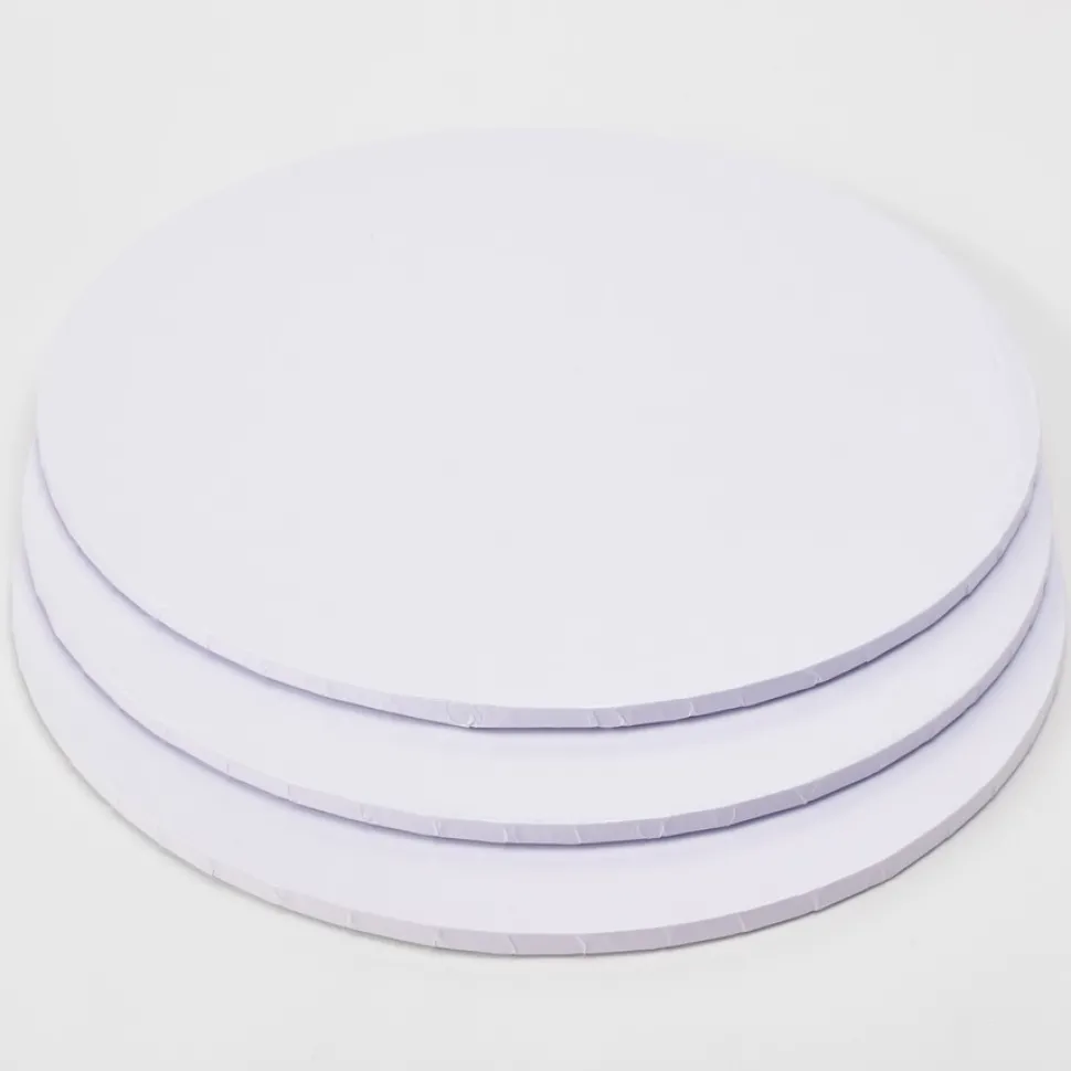 Decostar™ Foil Covered Cake Drum 18" 3pc/pack - White