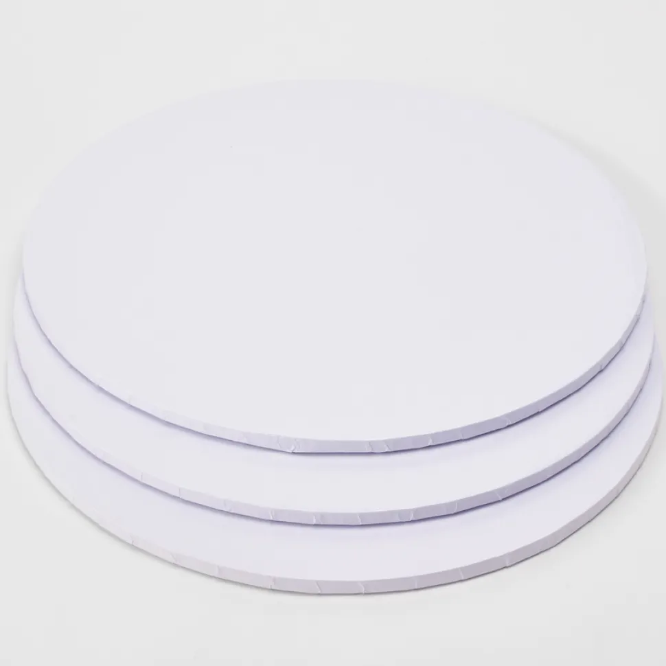 Decostar™ Foil Covered Cake Drum 20" 3pc/pack - White