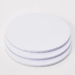 Decostar™ Foil Covered Cake Drum 14" 5pc/pack - White