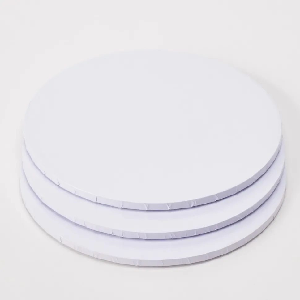 Decostar™ Foil Covered Cake Drum 14" 5pc/pack - White