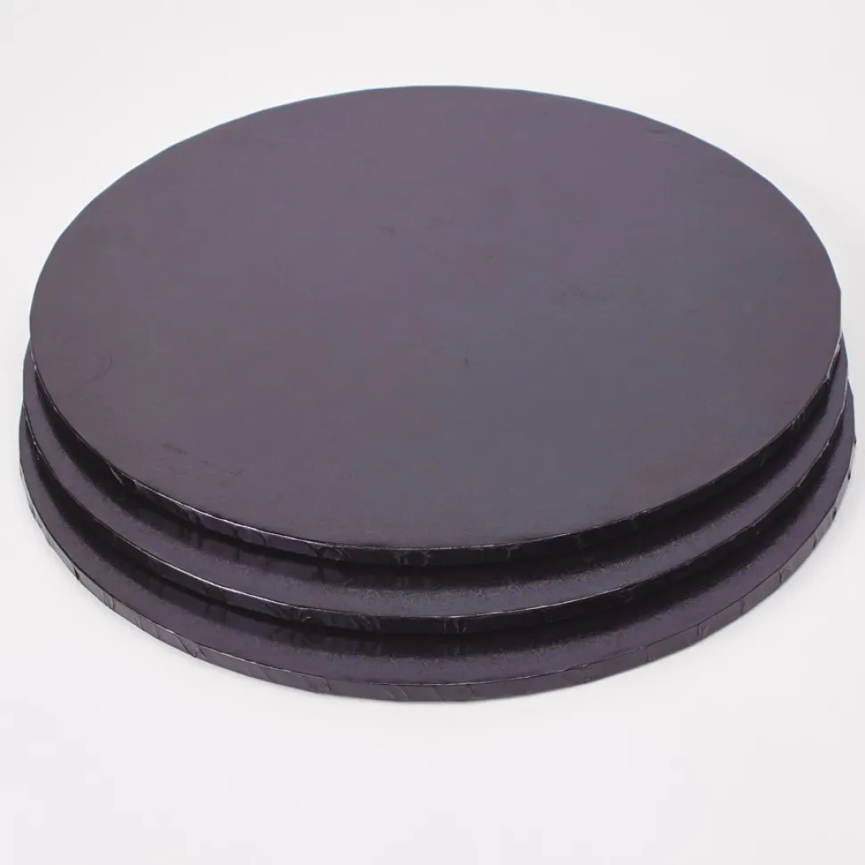 Decostar™ Foil Covered Cake Drum 18" 3pc/pack - Black