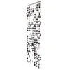 DecoStar™ 6ft Black and Silver Hip Circle PVC Curtain