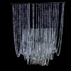 DecoStar™ 15ft. Crystal Ceiling Draping Panel w/ LED Lights - Pure White - 20" Wide