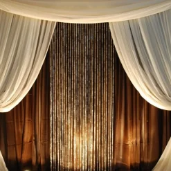 DecoStar™ 6ft. Jewel Crystal Iridescent Diamond Cut Curtain