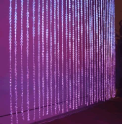DecoStar™ 12ft. Jewel Crystal Iridescent Diamond Cut Curtain