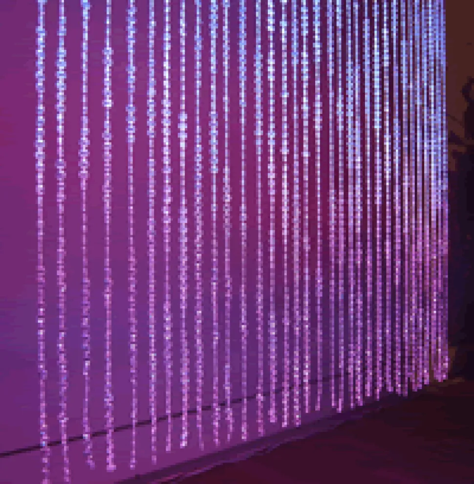 DecoStar™ 12ft. Jewel Crystal Iridescent Diamond Cut Curtain