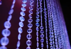 DecoStar™ 9ft. Jewel Crystal Iridescent Diamond Cut Curtain