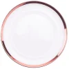 Decostar™ Glass Charger Plate 13" - 8 Pieces- Rose Gold-