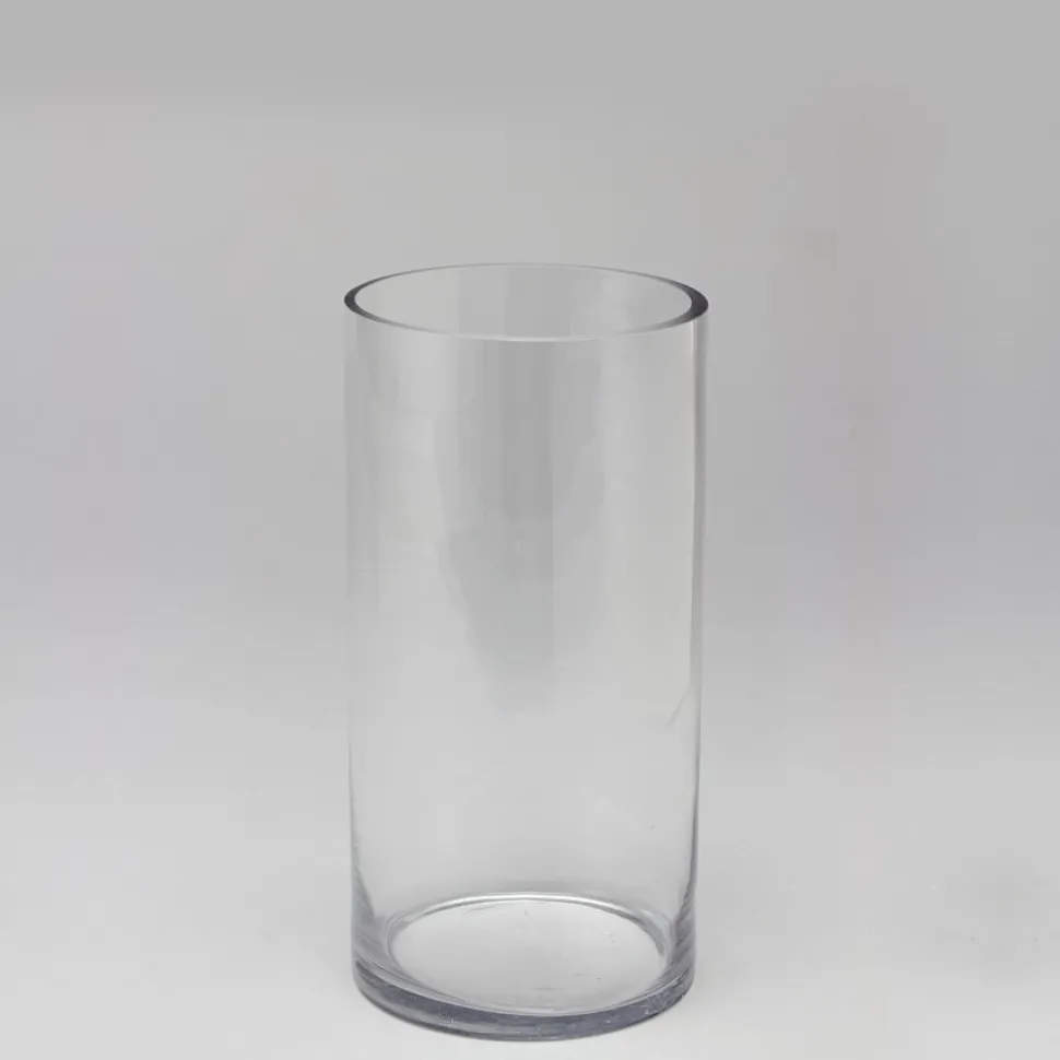 Decostar™ Glass Cylinder Vase 12" - 12 Pieces - Wide