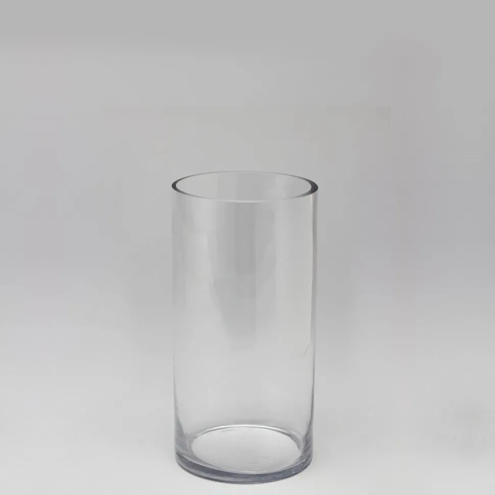 Decostar™ Glass Cylinder Vase 10" - 12 Pieces - Wide