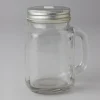 Decostar™ Glass Jars with Handle & Hole For Straws - 48 Pieces