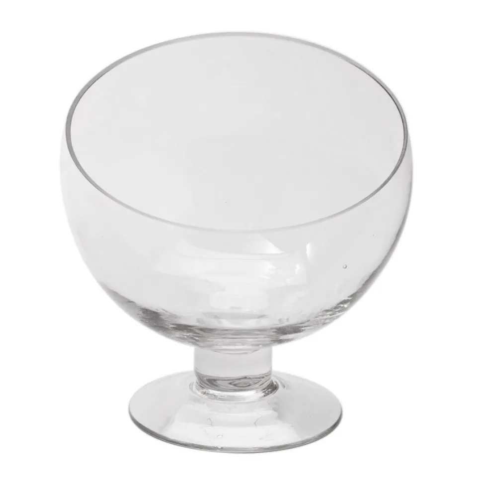 Decostar™ Glass Pedestal Bias Bowl 7½"