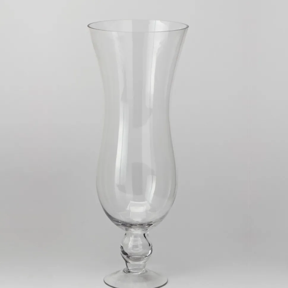 Decostar™ Glass Pedestal Hurricane Vase 19 1/8" - 8 Pieces