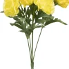 Decostar™ 10 Head Carnation Bush With Berries 13" - Yellow
