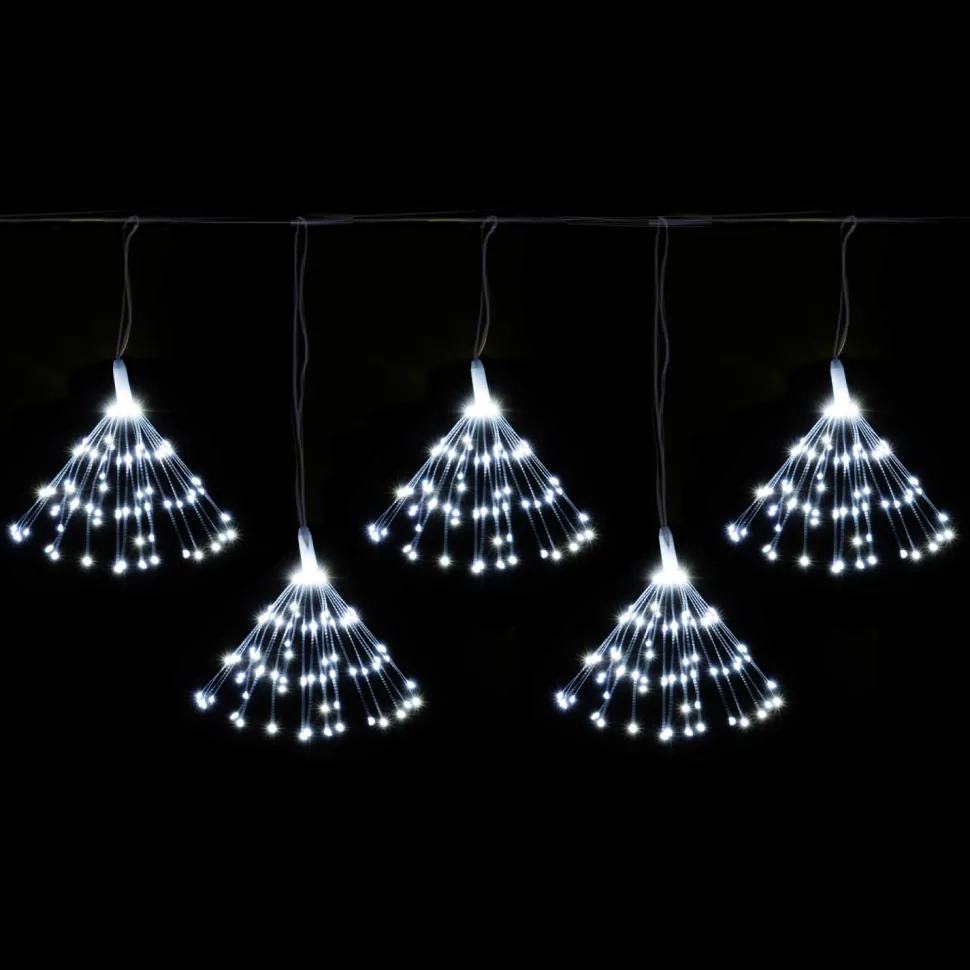 Decostar™ 5 Head Firework String LED Lights - White