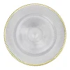 Decostar™ 13in Plastic Charger Plate - Gold - 24 Pack