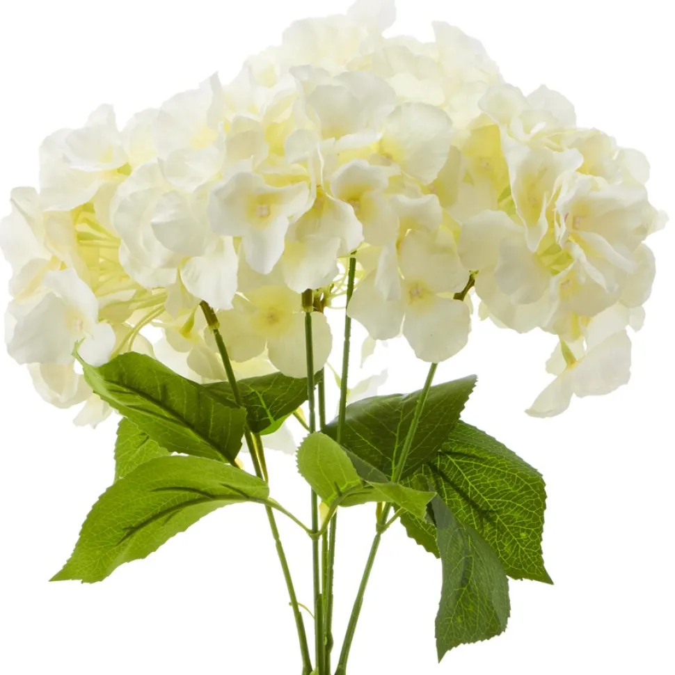 Decostar™ 18" Ivory Artificial Hydrangea Bouquet