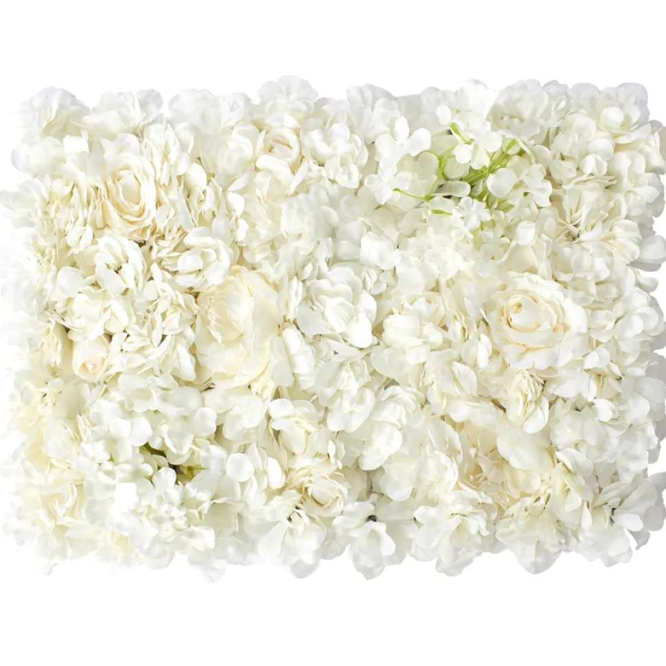 Decostar™ Ivory Artificial Mixed Flower Mat