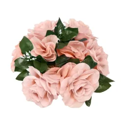 Decostar™ Large Flower Candle Rings 9" - 12 Pieces - Blush