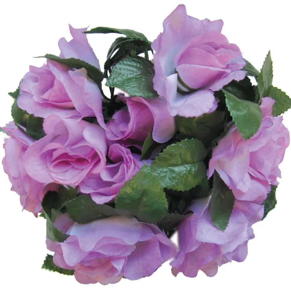 Decostar™ Large Flower Candle Rings 9" - 12 Pieces - Lavender