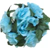 Decostar™ Large Flower Candle Rings 9" - 12 Pieces - Blue