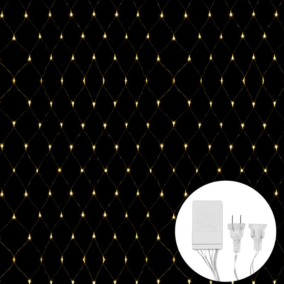 Decostar™ LED Net Lights 800LED Lights 20' x 10' - Warm White