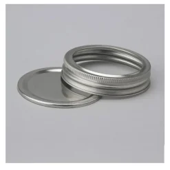 Decostar™ Lid and Ring for Glass Jars - Silver - 72 Pieces