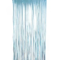 Decostar™ Matte Foil Fringe Curtain 96" - Blue