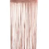 Decostar™ Matte Foil Fringe Curtain 96" - Rose Gold