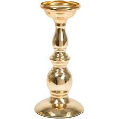 Decostar™ Metal Candle Holder 8¾" - Gold