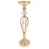 Decostar™ Metal Crystal Ball Flower Bowl Pedestal Stand 22" - Gold