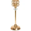 Decostar™ Metal Crystal Embellished Candle Holder 11½" - Gold