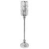 Decostar™ Metal Cylinder Candle Holder With Crystal 28" - Silver