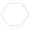 Decostar™ Metal Hexagon Arch 83" - Gold