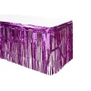 Decostar™ Metallic Foil Table Skirt 14ft - Fuchsia