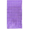 Decostar™ Metallic Square Foil Curtain 78" - Purple