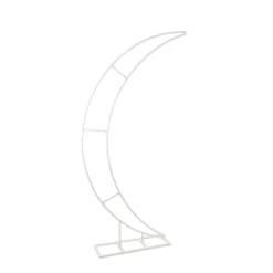 Decostar™ Metal Moon Arch 36" x 10" x 79" - White